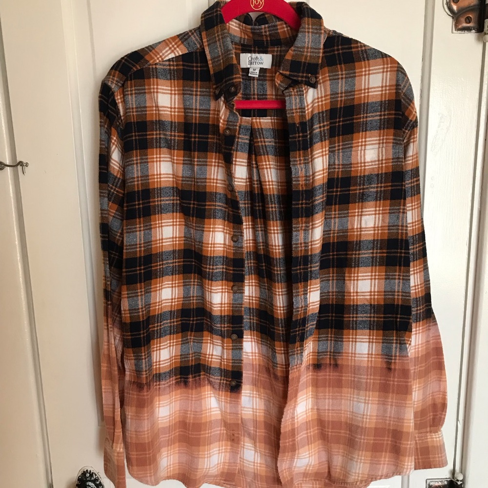 Womens Dipped Dyed Flannel